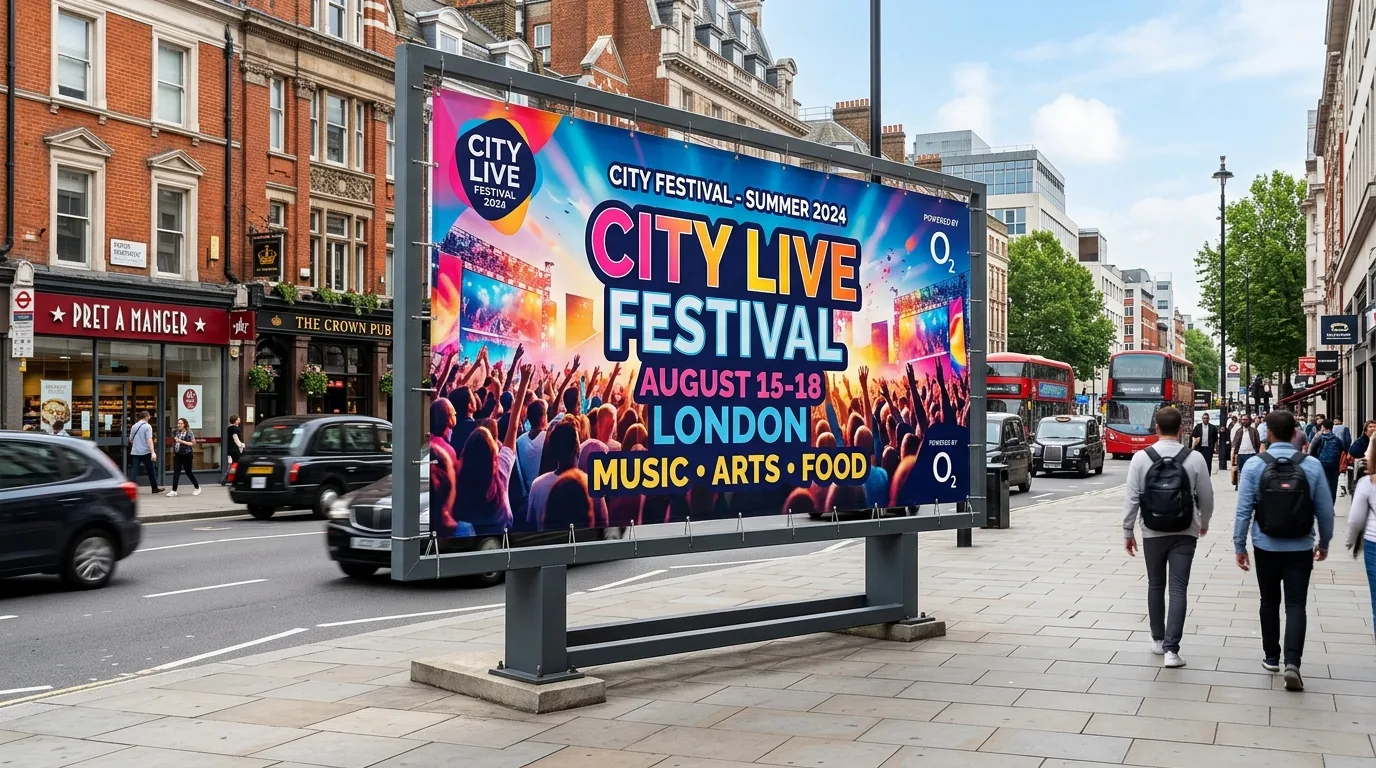 Large Format Outdoor Billboard Flex Banners and Highway Hoardings
